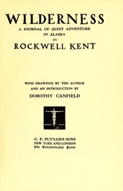 Cover of: Wilderness by Rockwell Kent