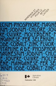 Minéraux et vitamines pour le bétail laitier by L. J. Fisher