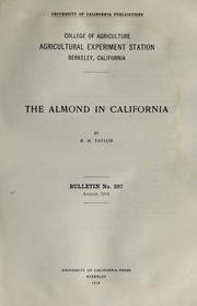 Cover of: The almond in California