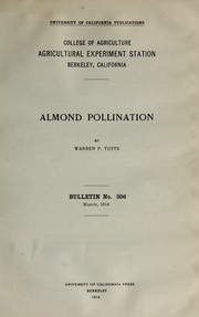 Cover of: Almond pollination