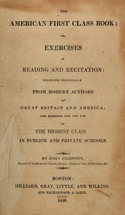 The American first class book by Pierpont, John