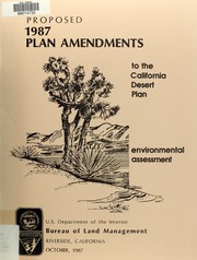 Cover of: Environmental assessment by United States. Bureau of Land Management. California Desert District
