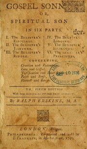 Cover of: Gospel sonnets by Erskine, Ralph