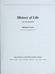 Cover of: History of Life, Second Edition by Richard Cowen