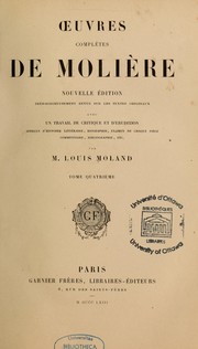 Cover of: Oeuvres complètes de Molière by Molière