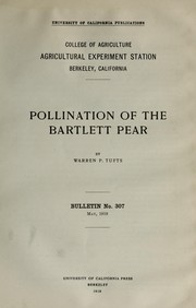 Cover of: Pollination of the Bartlett pear