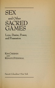 Cover of: Sex and other sacred games