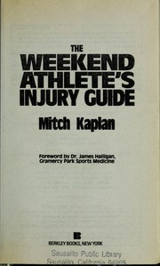 Cover of: Weekend Athlete Injur