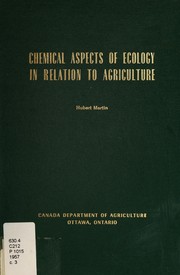 Cover of: Chemical aspects of ecology in relation to agriculture by Martin, Hubert.