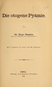 Cover of: Die otogene Pyämie