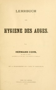 Cover of: Lehrbuch der Hygiene des Auges
