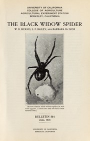 Cover of: The black widow spider