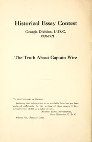 Cover of: Facts and figures vs. myths and misrepresentations: Henry Wirz and the Andersonville Prison
