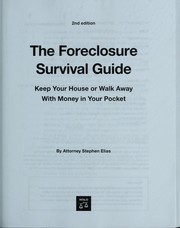 Cover of: The foreclosure survival guide by Stephen Elias