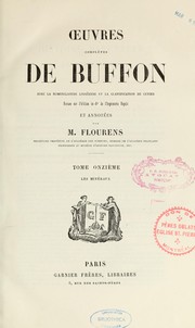 Cover of: Oeuvres complètes avec la nomenclature linnéenne et la classification de Cuvier, reviser et annotées