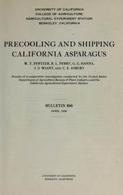 Cover of: Precooling and shipping California asparagus