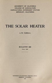 Cover of: The solar heater
