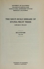 Cover of: The shot-hole disease of stone-fruit trees