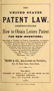 Cover of: The United States patent law | 