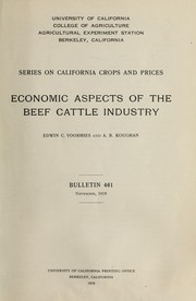 Cover of: Economic aspects of the beef cattle industry