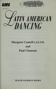 Cover of: Latin American dancing