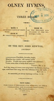 Cover of: Olney Hymns by Newton, John