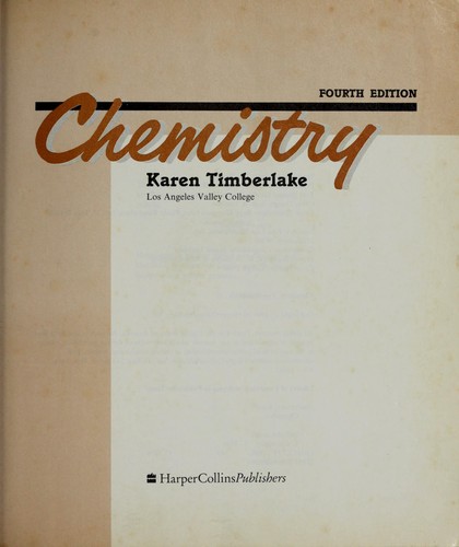 Chemistry by Karen Timberlake