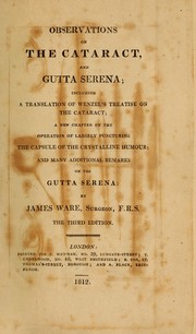 Cover of: Observations on the cataract and gutta serena