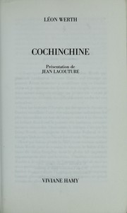 Cochinchine by Léon Werth