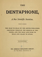 Cover of: The dentaphone by American dentaphone co., Cincinnati