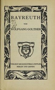 Cover of: Bayreuth