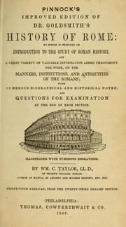 The Roman history, from the foundation of the City of Rome, to the destruction of the Western Empire by Oliver Goldsmith