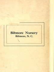 Cover of: [Catalogue] by Biltmore Nursery (Biltmore, N.C.)