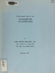 A preliminary study of the air pollutants over the California desert by Albert Miller