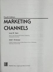 Cover of: Marketing channels by Louis W. Stern