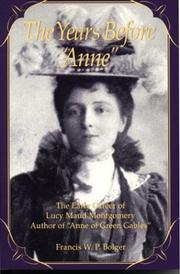 Cover of: The years before "Anne"