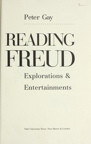 Cover of: Reading Freud by Peter Gay