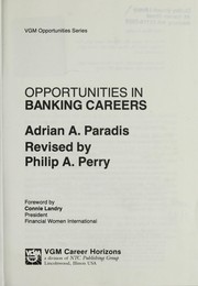 Cover of: Opportunities in banking careers