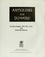 Cover of: Antiquing for dummies by Ron Zoglin
