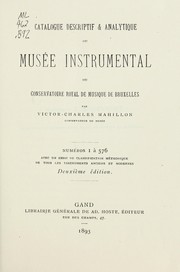 Cover of: Catalogue descriptif & analytique de Musée instrumental du Conservatorie royal de musique de Bruxelles by Conservatoire royal de musique de Bruxelles. Musée instrumental.