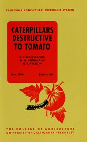 Cover of: Caterpillars destructive to tomato