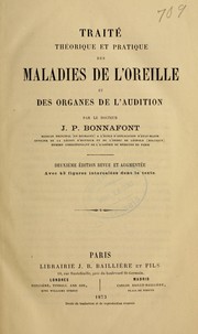 Cover of: Traité théorique et pratique des maladies de l'oreille et des organs de l'audition