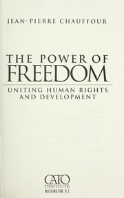 Cover of: The power of freedom by Jean-Pierre Chauffour