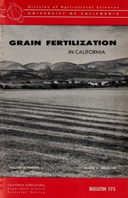 Grain fertilization in California cover