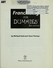 Cover of: Franchising for dummies