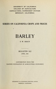 Cover of: Barley