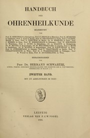 Cover of: Handbuch der Ohrenheilkunde