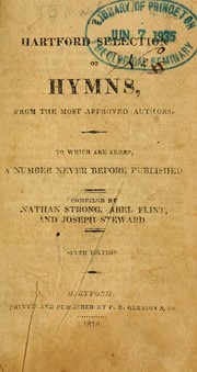 Cover of: The Hartford selection of hymns, from the most approved authors by Strong, Nathan