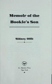 Cover of: Memoir of the bookie's son