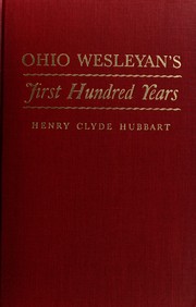 Cover of: Ohio Wesleyan's first hundred years